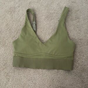 green sports bra
